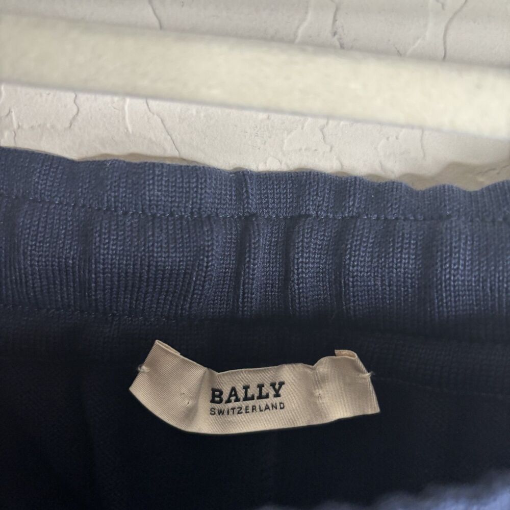 Bally Navy Knit Jogger Pants - Picture 3 of 6